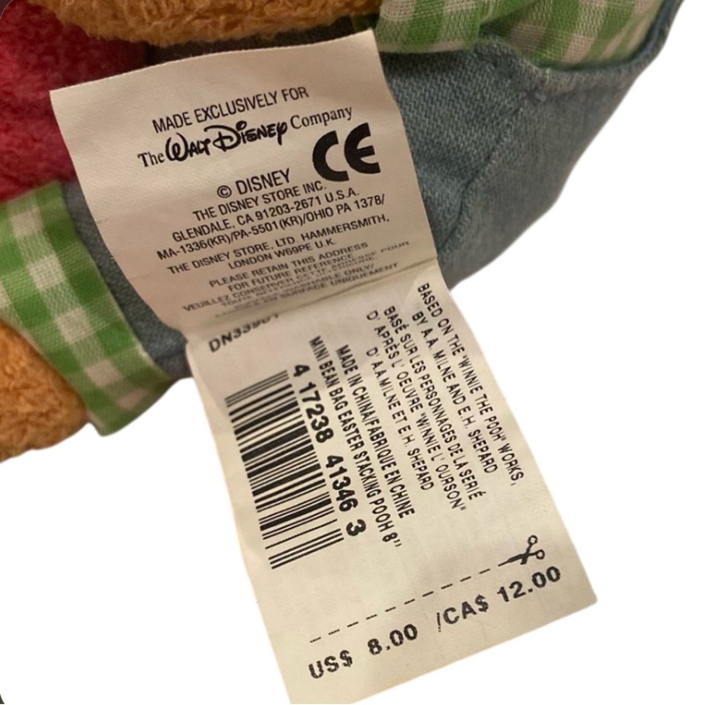 Disney Pooh & Piglet lot of 6 plush 6”-11” - Picture 7 of 16